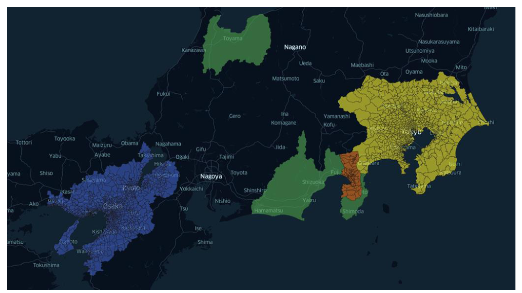图 8:训练和评估地区